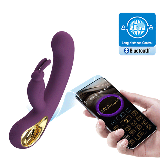 Dual-Motor Rabbit Vibrator with 12 Vibration Modes – App-Controlled Clitoral & G-Spot Massager for Explosive Pleasure