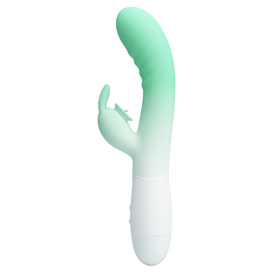 30-Function Silicone Rabbit Vibrator – Dual Motors for Clitoral & G-Spot Stimulation