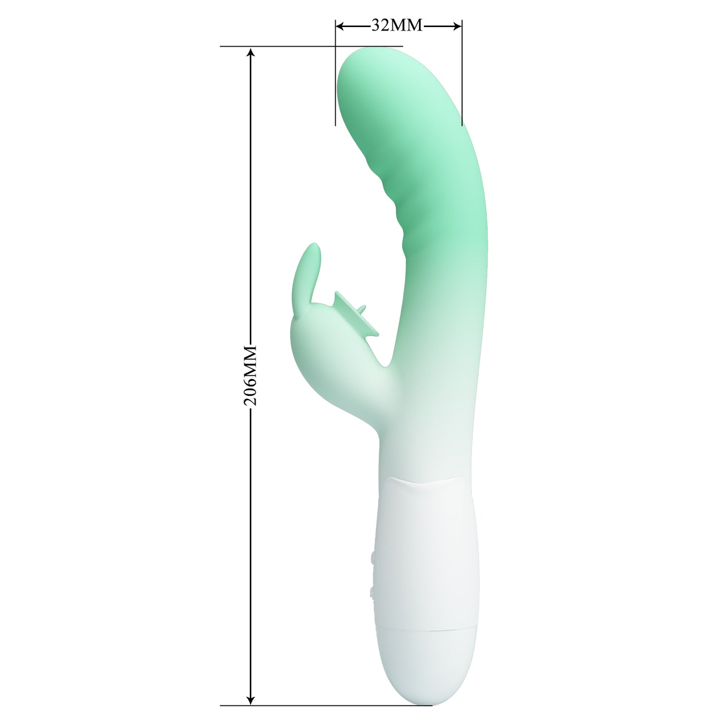 30-Function Silicone Rabbit Vibrator – Dual Motors for Clitoral & G-Spot Stimulation