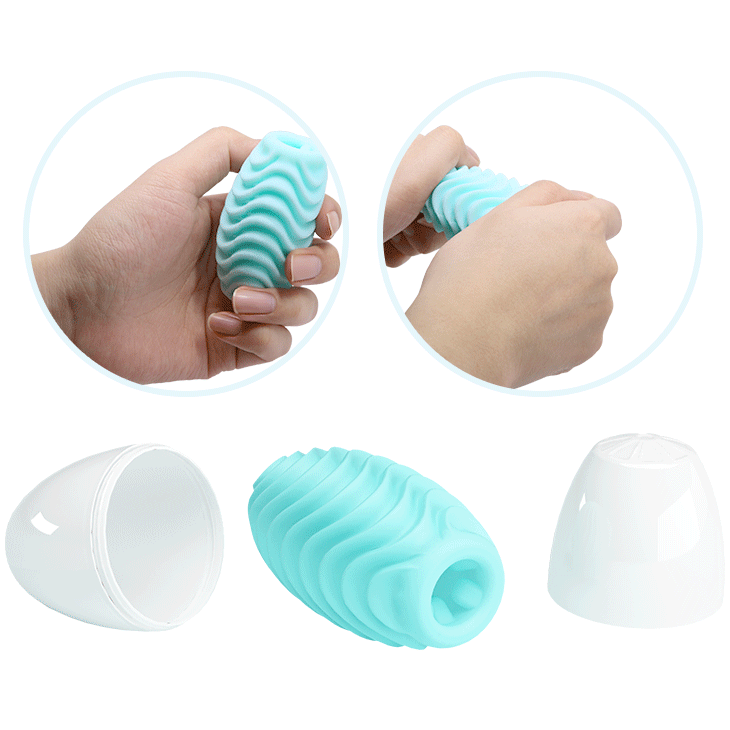 Fantastic Egg Hard Boiled – Stretchable Textured Stroker Sleeve for Intense Stimulation