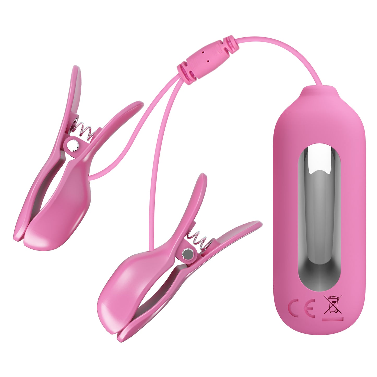 Adjustable Vibrating Nipple Clamps with Electro Stimulation – Intense Pleasure & Multi-Speed Vibes
