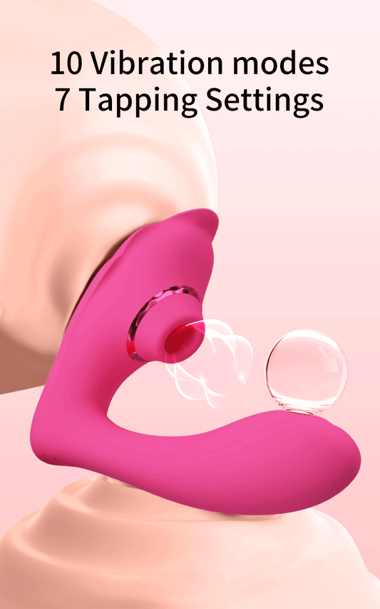 Clitoral Stimulator -10 Vibration Modes & 7 Tapping Settings | Waterproof Silicone Design
