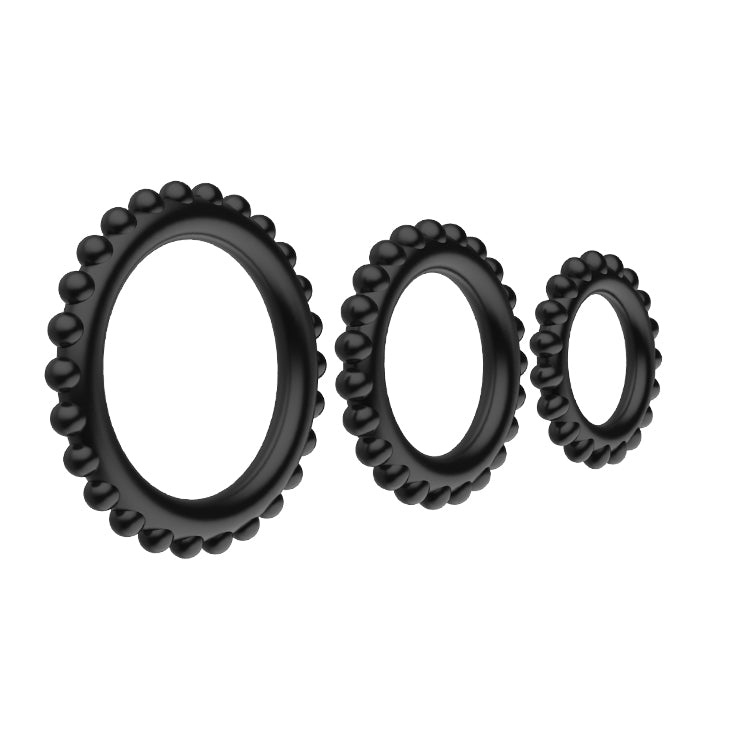 3-Piece Silicone Cock Ring Set | Longer-Lasting Erections & Enhanced Pleasure | Body-Safe Material