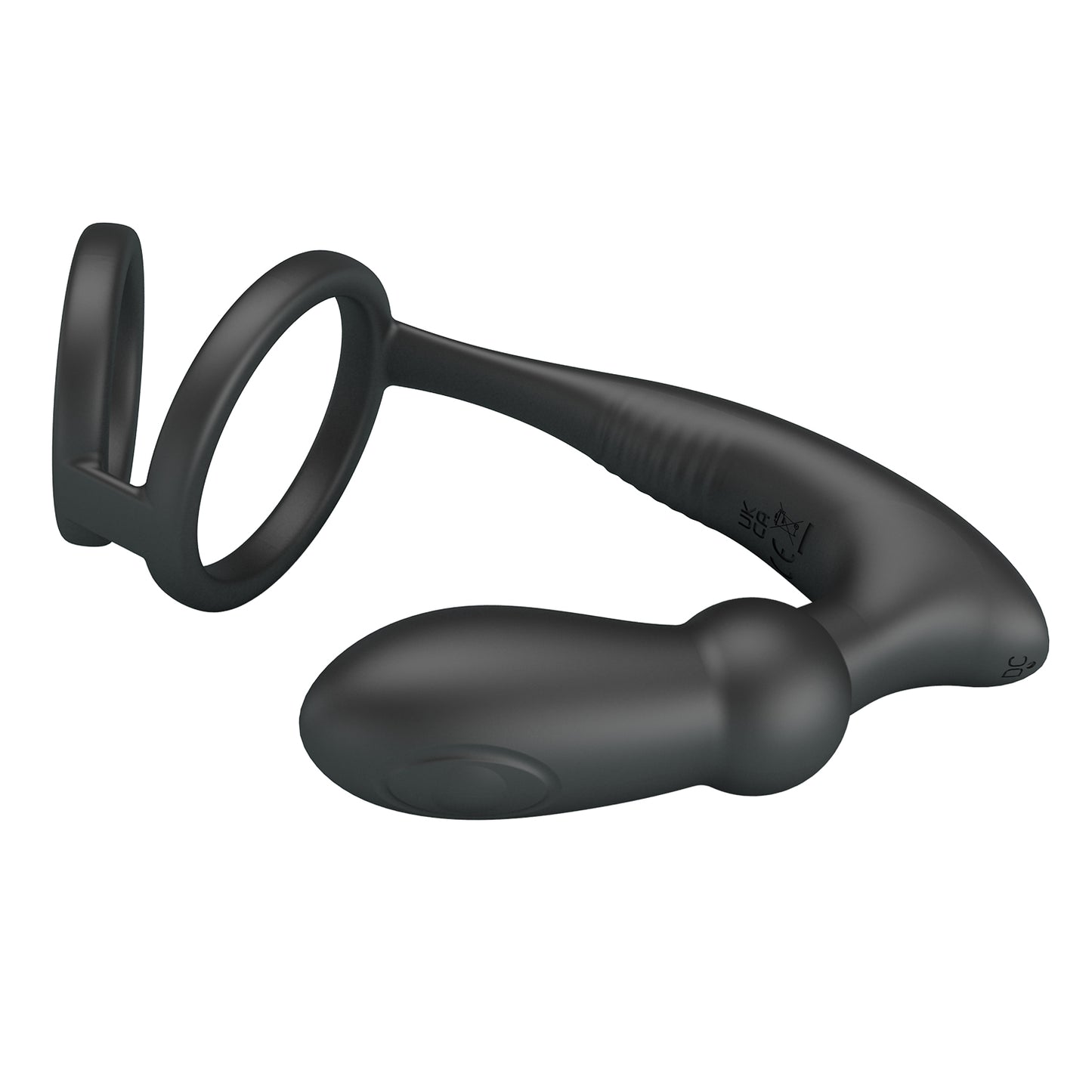 12-Mode Vibrating Prostate Plug with Cock & Ball Ring – Dual Stimulation Toy for Men