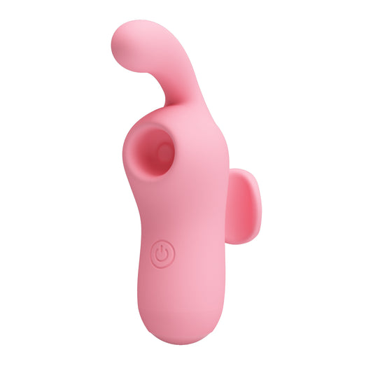 Dual-Stimulation Finger Vibrator – 10 Vibration & 10 Tapping Modes, Rechargeable