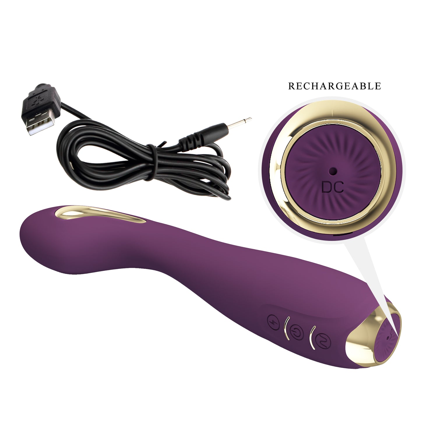 App-Controlled Electro-Stim Vibrator – Rechargeable, Soft Silicone, Powerful Shocks & Vibrations