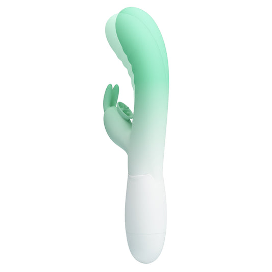 30-Function Silicone Rabbit Vibrator – Dual Motors for Clitoral & G-Spot Stimulation