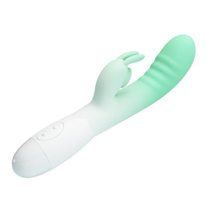 30-Function Silicone Rabbit Vibrator – Dual Motors for Clitoral & G-Spot Stimulation