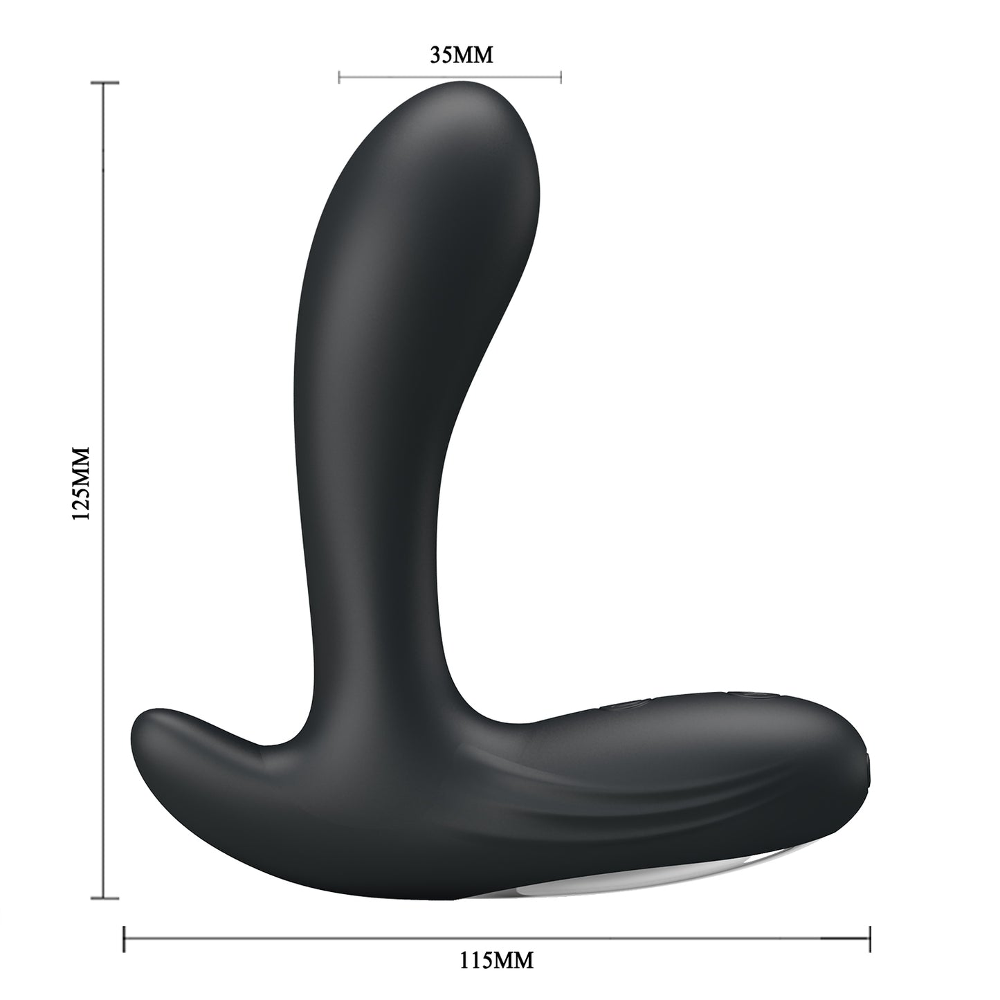 Luxury Prostate Massager with Dual Motor – Ergonomic P-Spot & Perineum Stimulation, USB Rechargeable