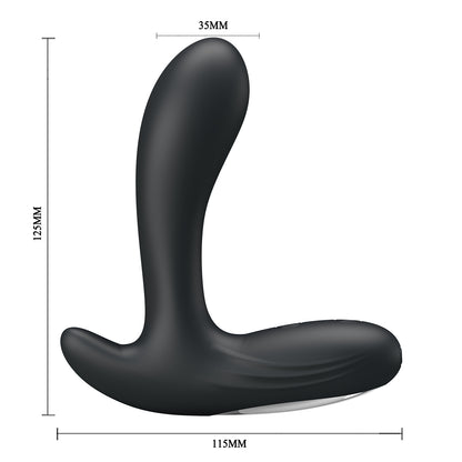 Luxury Prostate Massager with Dual Motor – Ergonomic P-Spot & Perineum Stimulation, USB Rechargeable