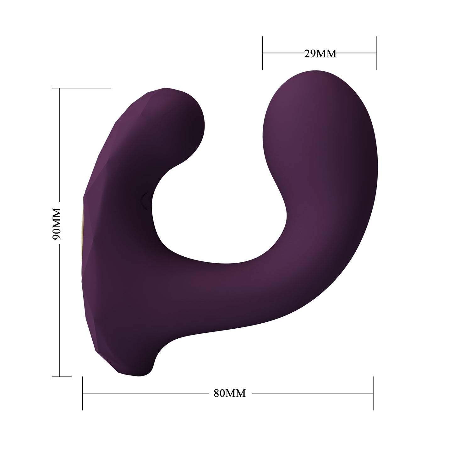 Dual-Motor C-Shaped Couple Vibrator – 12 Vibration Modes for G-Spot & Clitoral Stimulation | App-Controlled