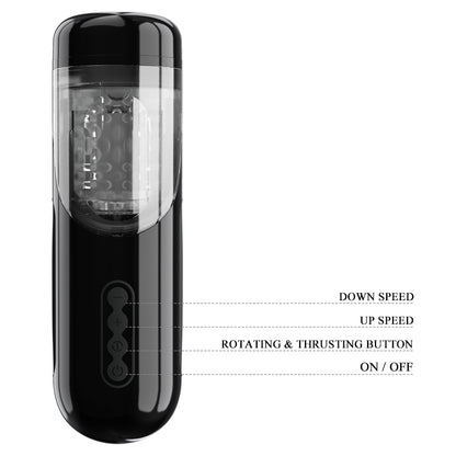 Automatic Rotating Male Masturbator | 10 Rotation Speeds × 10 Thrust Levels